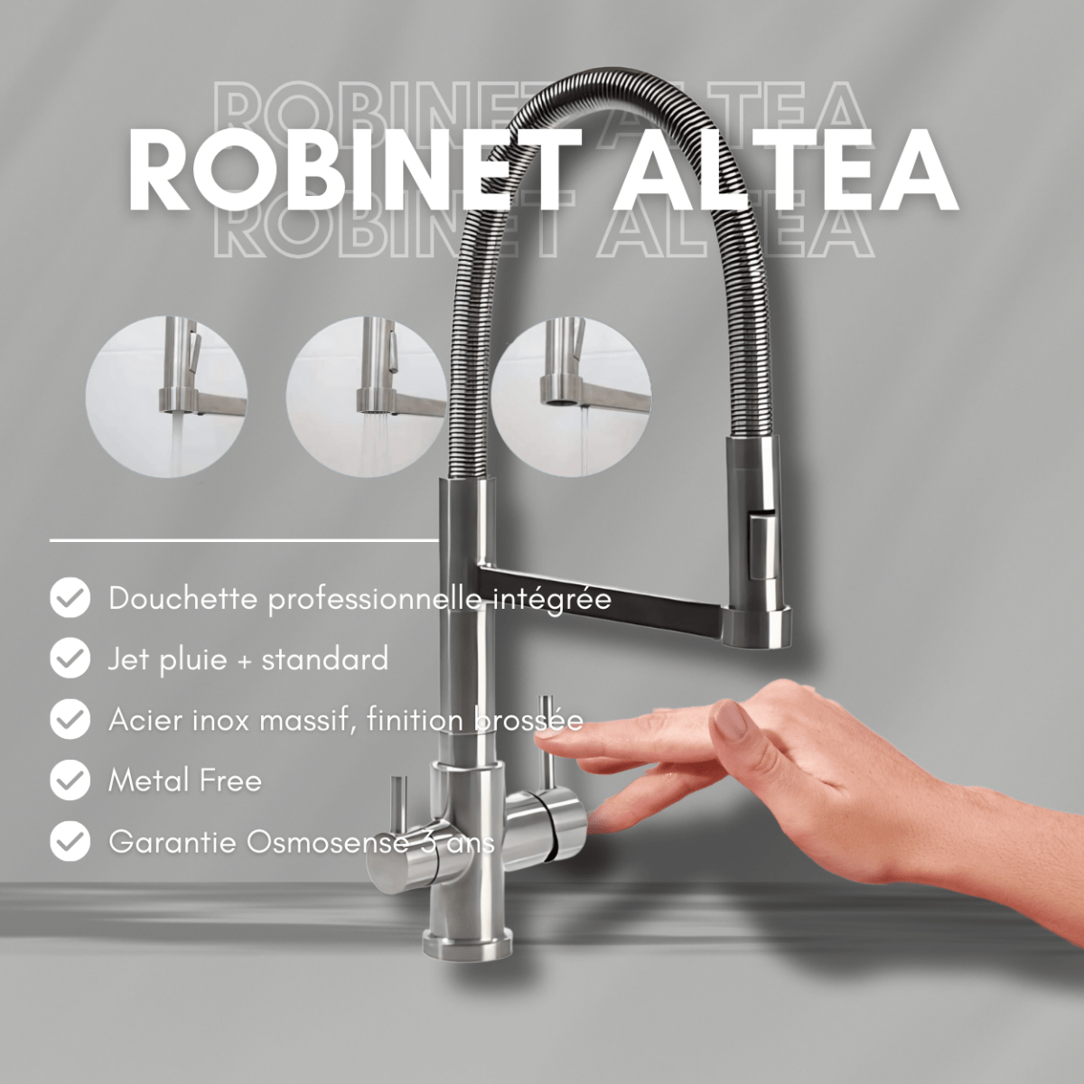 Robinet 3 voies - ALTEA 3.0 - Osmosense